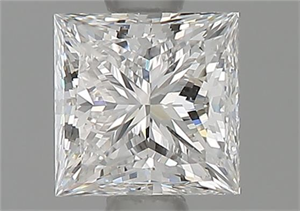 Foto Diamante Natural 0.75 quilates, Princesa , Color F, claridad VS2 y certificado GIA de