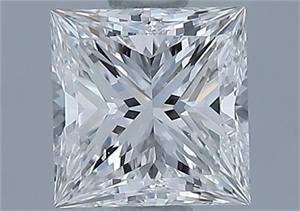 Foto Diamante Natural 0.71 quilates, Princesa , Color F, claridad VS1 y certificado GIA de
