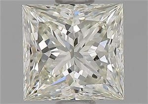 Picture of Natural Diamond 0.74 Carats, Princess with  Cut, J Color, VVS2 Clarity and Certified by GIA