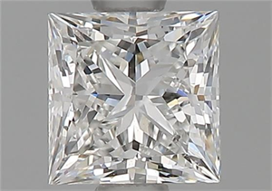 Picture of Natural Diamond 0.71 Carats, Princess with  Cut, F Color, VS1 Clarity and Certified by GIA