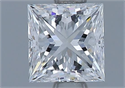 Natural Diamond 0.71 Carats, Princess with  Cut, E Color, SI1 Clarity and Certified by GIA
