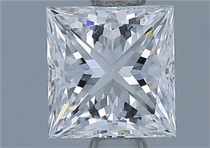 Picture of Natural Diamond 0.71 Carats, Princess with  Cut, E Color, SI1 Clarity and Certified by GIA