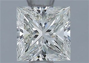 Foto Diamante Natural 0.50 quilates, Princesa , Color J, claridad VVS2 y certificado GIA de