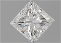 Diamante Natural 0.70 quilates, Princesa , Color F, claridad VS1 y certificado GIA