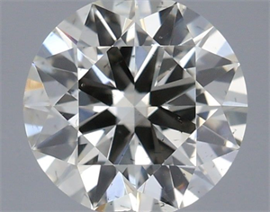 Picture of Natural Diamond 0.61 Carats, Round with Excellent Cut, J Color, SI2 Clarity and Certified by IGI