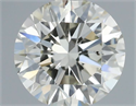 Natural Diamond 0.69 Carats, Round with Very Good Cut, J Color, SI2 Clarity and Certified by IGI