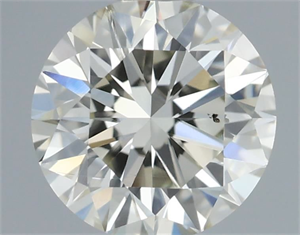 Picture of Natural Diamond 0.69 Carats, Round with Very Good Cut, J Color, SI2 Clarity and Certified by IGI
