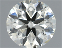 Natural Diamond 0.67 Carats, Round with Excellent Cut, J Color, SI2 Clarity and Certified by IGI