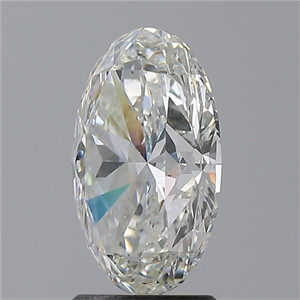 Picture of Natural Diamond 2.40 Carats, Oval with  Cut, G Color, VS2 Clarity and Certified by GIA