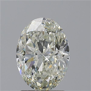 Foto Diamante Natural 1.71 quilates, Ovalado , Color K, claridad SI1 y certificado GIA de