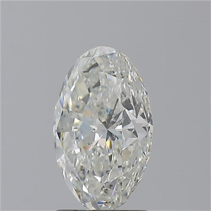 Picture of Natural Diamond 1.70 Carats, Oval with  Cut, I Color, SI2 Clarity and Certified by GIA