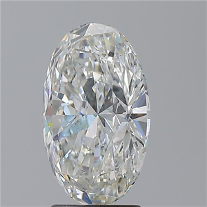 Foto Diamante Natural 3.01 quilates, Ovalado , Color G, claridad SI1 y certificado GIA de