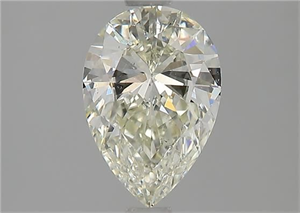 Picture of Natural Diamond 1.03 Carats, Pear with  Cut, K Color, VS2 Clarity and Certified by GIA