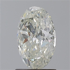 Picture of Natural Diamond 1.50 Carats, Oval with  Cut, J Color, SI1 Clarity and Certified by GIA