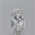 Natural Diamond 1.31 Carats, Oval with  Cut, F Color, I1 Clarity and Certified by GIA
