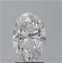 Natural Diamond 1.52 Carats, Oval with  Cut, G Color, SI2 Clarity and Certified by GIA
