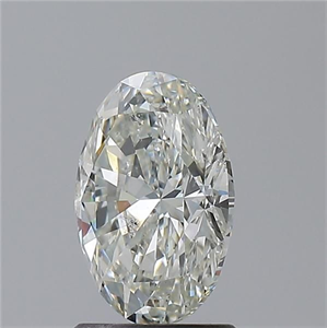 Picture of Natural Diamond 1.50 Carats, Oval with  Cut, I Color, SI2 Clarity and Certified by GIA