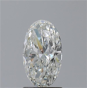 Picture of Natural Diamond 1.55 Carats, Oval with  Cut, H Color, SI2 Clarity and Certified by GIA