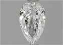 Natural Diamond 0.56 Carats, Pear with  Cut, D Color, VVS2 Clarity and Certified by GIA