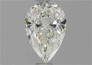Picture of Natural Diamond 0.57 Carats, Pear with  Cut, I Color, VVS1 Clarity and Certified by GIA