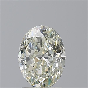Foto Diamante Natural 1.30 quilates, Ovalado , Color L, claridad SI2 y certificado GIA de