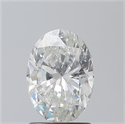 Natural Diamond 1.40 Carats, Oval with  Cut, H Color, SI2 Clarity and Certified by GIA