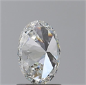 Natural Diamond 0.90 Carats, Oval with  Cut, H Color, SI2 Clarity and Certified by GIA
