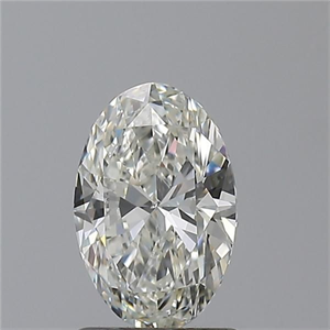 Picture of Natural Diamond 1.03 Carats, Oval with  Cut, I Color, SI1 Clarity and Certified by GIA