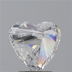 Picture of Natural Diamond 2.00 Carats, Heart with  Cut, F Color, SI2 Clarity and Certified by GIA