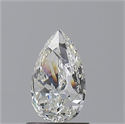 Natural Diamond 1.00 Carats, Pear with  Cut, I Color, VVS2 Clarity and Certified by GIA