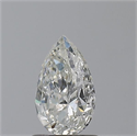 Natural Diamond 1.00 Carats, Pear with  Cut, I Color, I1 Clarity and Certified by GIA