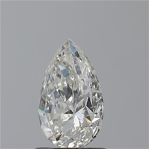 Picture of Natural Diamond 1.00 Carats, Pear with  Cut, I Color, I1 Clarity and Certified by GIA