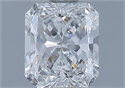 Natural Diamond 0.80 Carats, Radiant with  Cut, F Color, VVS2 Clarity and Certified by GIA