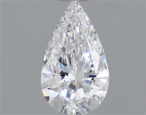 Picture of Natural Diamond 0.40 Carats, Pear with  Cut, E Color, SI1 Clarity and Certified by GIA