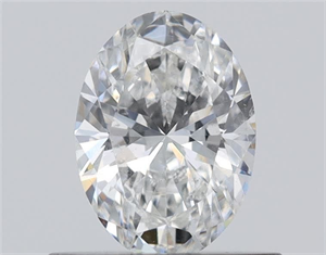 Foto Diamante Natural 0.50 quilates, Ovalado , Color E, claridad SI1 y certificado GIA de