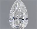 Natural Diamond 0.19 Carats, Pear with  Cut, G Color, VVS2 Clarity and Certified by GIA