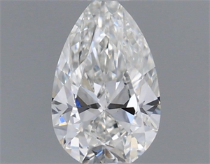 Foto Diamante Natural 0.19 quilates, De pera , Color G, claridad VVS2 y certificado GIA de