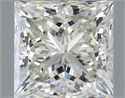 Natural Diamond 1.00 Carats, Princess with  Cut, H Color, VS1 Clarity and Certified by HRD