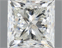 Natural Diamond 1.02 Carats, Princess with  Cut, H Color, VS2 Clarity and Certified by HRD