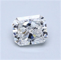 Natural Diamond 1.01 Carats, Radiant with  Cut, F Color, SI2 Clarity and Certified by GIA