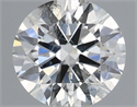 Natural Diamond 0.40 Carats, Round with Excellent Cut, F Color, I1 Clarity and Certified by IGI