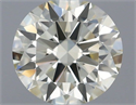 Natural Diamond 0.50 Carats, Round with Excellent Cut, K Color, VVS1 Clarity and Certified by IGI