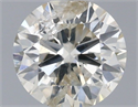 Natural Diamond 0.42 Carats, Round with Excellent Cut, K Color, I1 Clarity and Certified by IGI