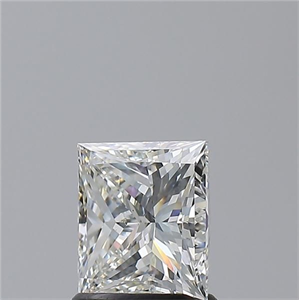 Foto Diamante Natural 1.51 quilates, Princesa , Color H, claridad SI1 y certificado GIA de