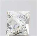 Natural Diamond 1.30 Carats, Princess with  Cut, J Color, SI2 Clarity and Certified by GIA