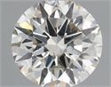 Natural Diamond 0.51 Carats, Round with Excellent Cut, K Color, SI1 Clarity and Certified by IGI