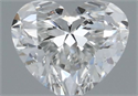 Natural Diamond 0.31 Carats, Heart with  Cut, G Color, VVS1 Clarity and Certified by GIA