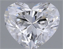 Natural Diamond 0.23 Carats, Heart with  Cut, D Color, VS2 Clarity and Certified by GIA