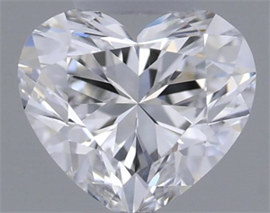 Picture of Natural Diamond 0.23 Carats, Heart with  Cut, D Color, VS2 Clarity and Certified by GIA