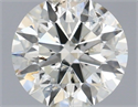 Natural Diamond 0.40 Carats, Round with Excellent Cut, I Color, I1 Clarity and Certified by IGI